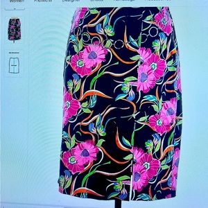 Beautiful flowers full lined skirt by Metro Style